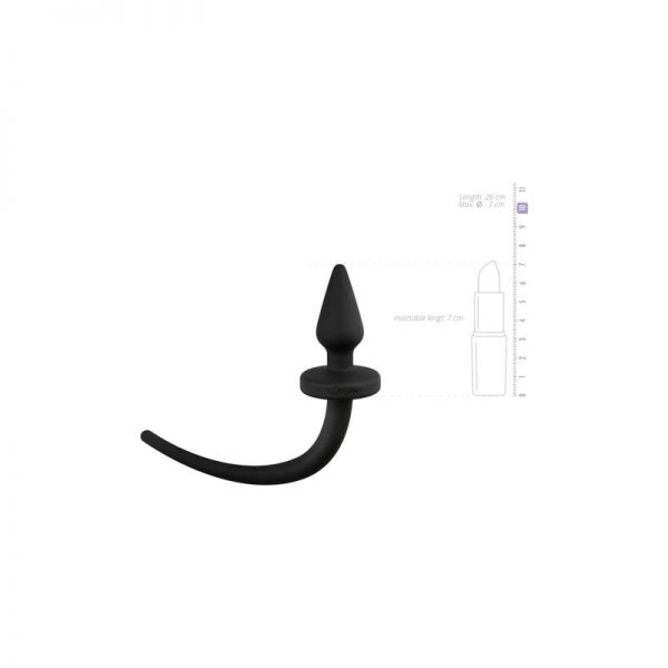 comprar Plug de Silicona con Cola de Perro - Pequeño en sex shop www.tiendaeroticaweb.es