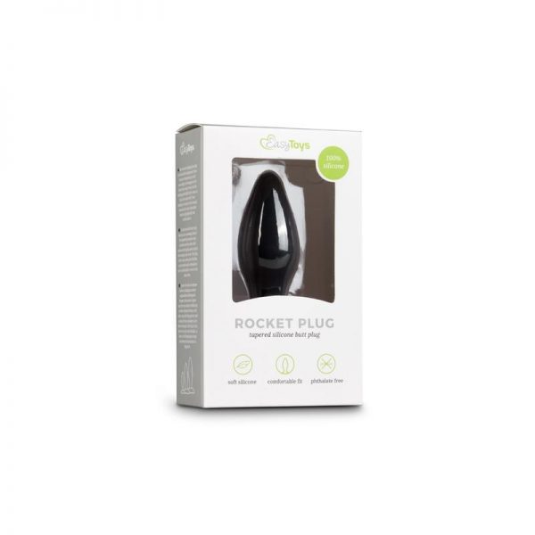 Plug de Silicona - Negro de la tienda erótica web www.tiendaeroticaweb.es