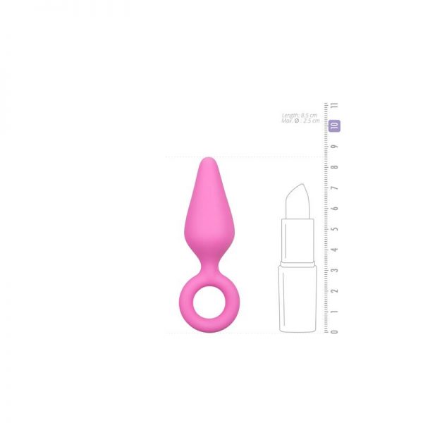 comprar Plug de Silicona Rosa - Pequeño en sex shop www.tiendaeroticaweb.es