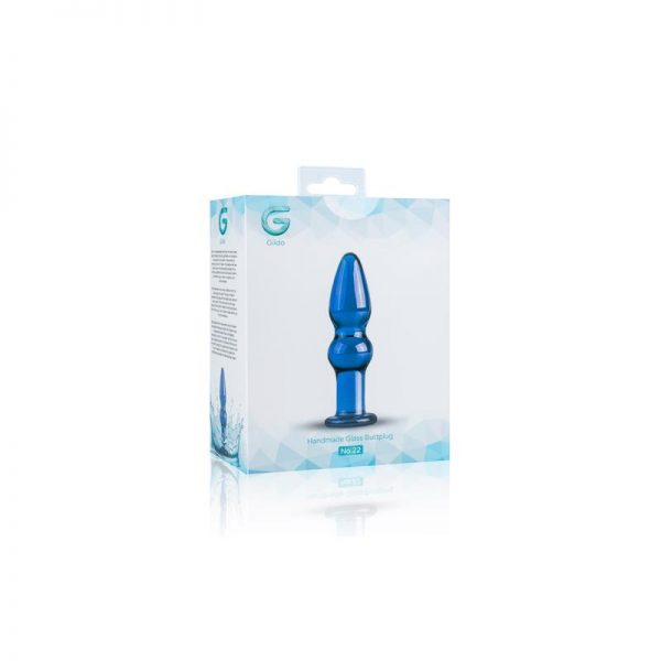 comprar Plug de Vidrio Azul  No. 22 en sex shop www.tiendaeroticaweb.es