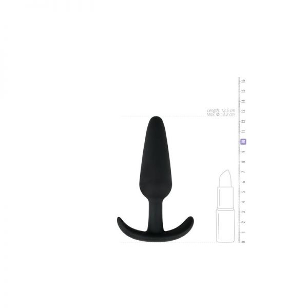 Plug Anal Silicona Negro - Grande de calidad y barato