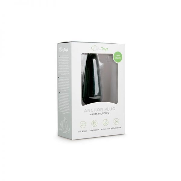 Plug Anal Silicona Negro - Grande de la tienda erótica web www.tiendaeroticaweb.es