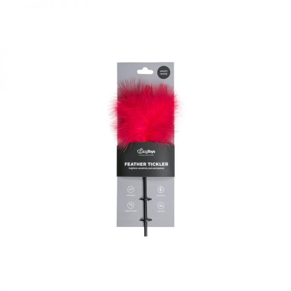 venta de Plumas Estimuladoras Mango Largo - Rojo en tienda erótica online