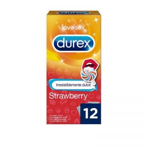 Preservativos Emoji Fresa 12 Unidades diseñado por la marca DUREX