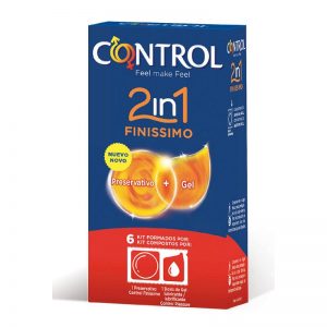 Preservativos Finissimo 2 en 1 - 6 unidades diseñado por la marca CONTROL