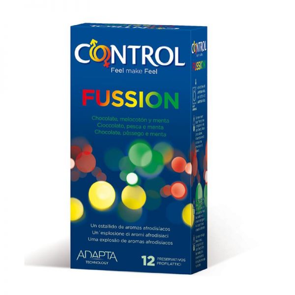 Preservativos Fussion 12 unidades diseñado por la marca CONTROL