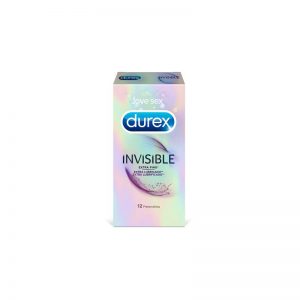 Preservativos Invisible Lubric 12 Unidades diseñado por la marca DUREX