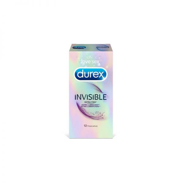 Preservativos Invisible Lubric 12 Unidades diseñado por la marca DUREX