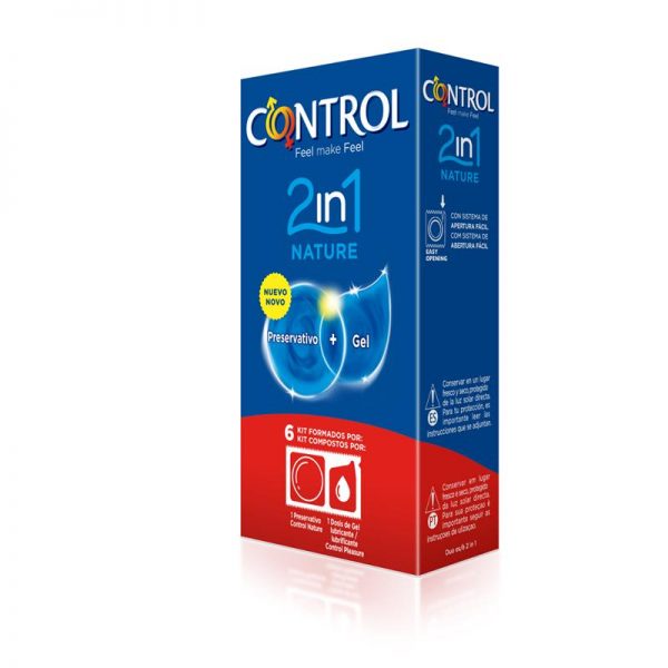 Preservativos Nature 2 en 1 - 6 unidades diseñado por la marca CONTROL