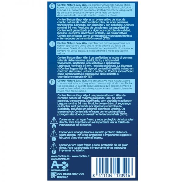 Preservativos Nature Easy Way 10 unidades marca CONTROL