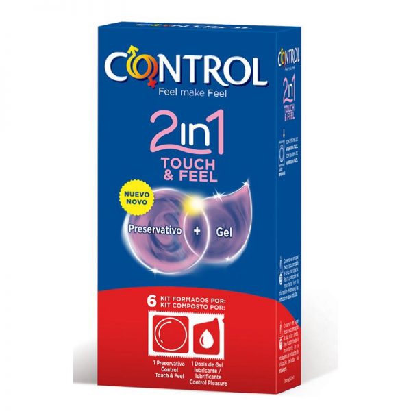 Preservativos Touch & Feel 2 en 1 - 6 unidades diseñado por la marca CONTROL