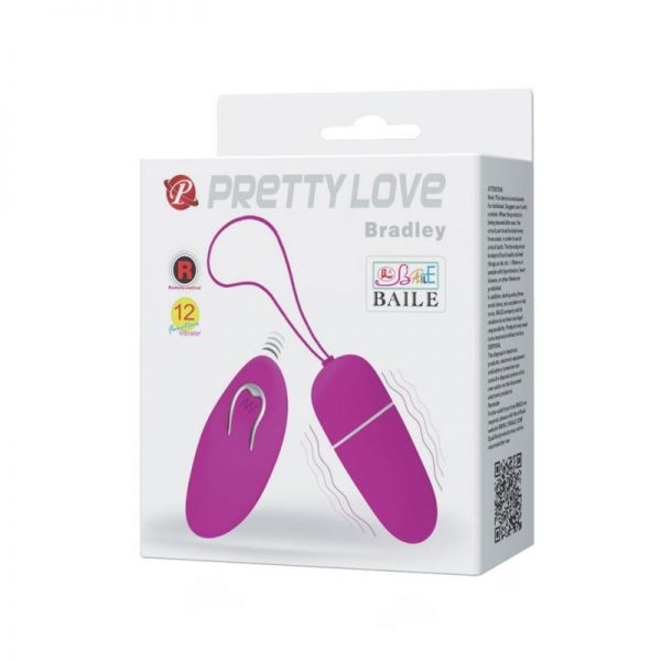 Pretty Love Huevo Vibrador Bradley Color Púrpura fabricado por PRETTYLOVE
