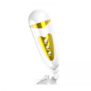 Pretty Love Masturbador Sally Blanco y Dorado diseñado por la marca PRETTYLOVE