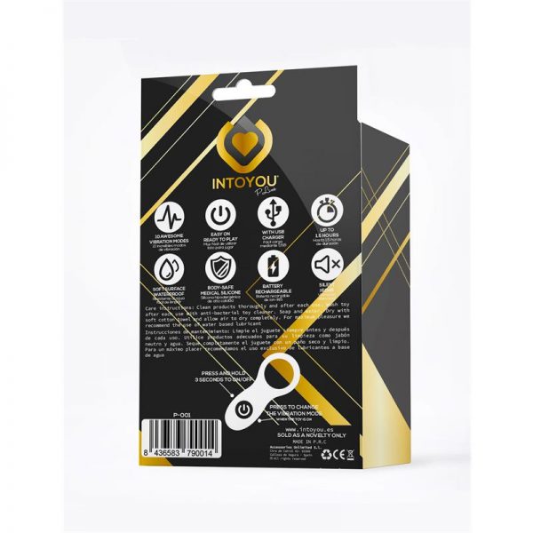 comprar Ques Anillo Vibrador Silicona USB Negro en sex shop online