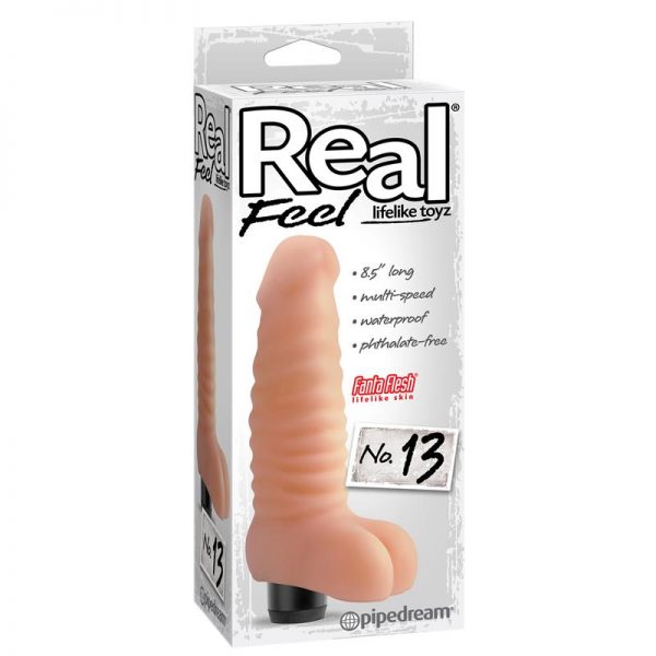 Real Feel Lifelike Toyz Vibrador No. 13 Color Natural de calidad
