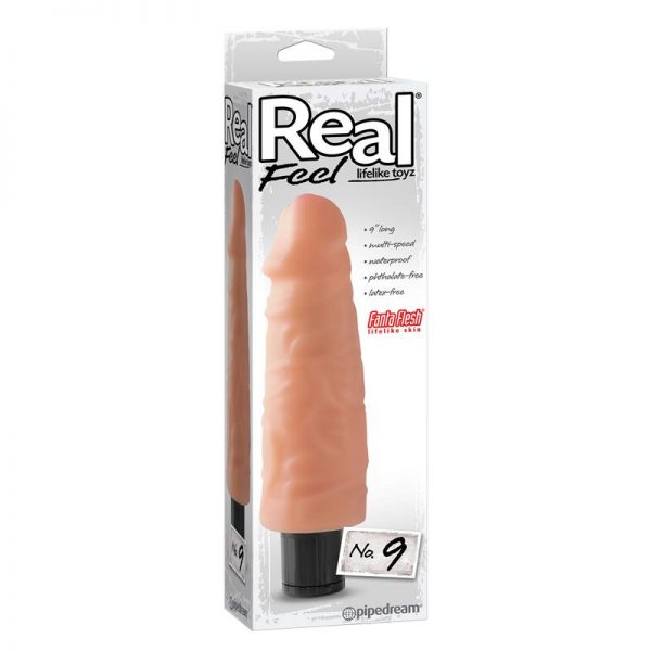 Real Feel Lifelike Toyz Vibrador No. 9 Color Natural de calidad
