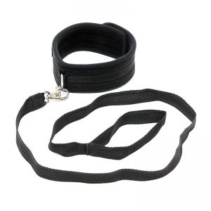 Collar con Correa Ajustable Color Negro barato