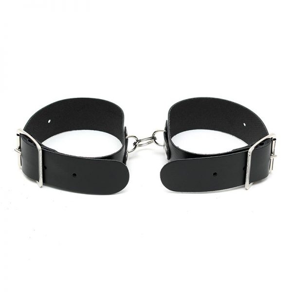 Rimba Bondage Play Esposas Ajustables Color Negro barato
