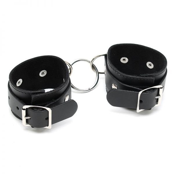 Esposas de Cuero Ajustables marca BONDAGE PLAY