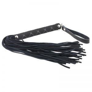 Flogger Cuero Negro 35 cm barato