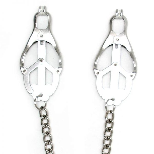 Rimba Bondage Play Pinzas para Pezones con Cadena de calidad