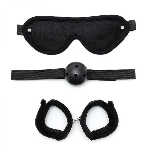 Rimba Bondage Play Set de Bondage 3 Piezas Color Negro fabricante BONDAGE PLAY