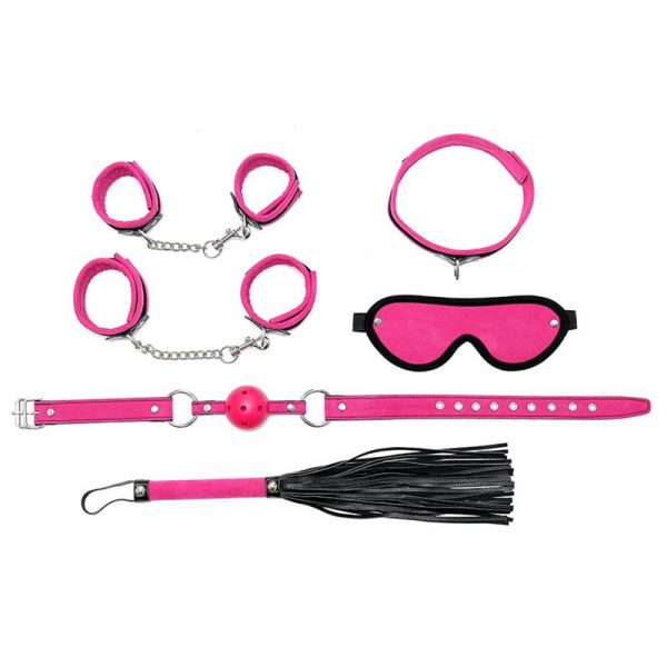 Rimba Bondage Play Set de Bondage 6 Piezas Color Rosa de calidad