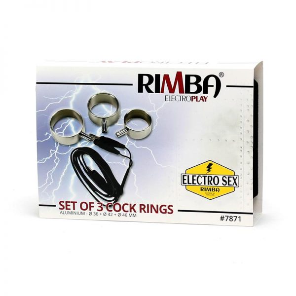 Set de Anillos para Pene marca ELECTRO PLAY