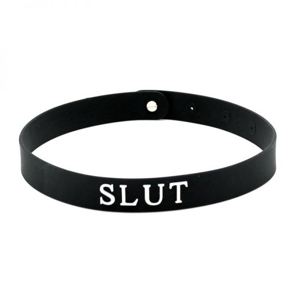 Rimba Latex Play Collar (Slut) de calidad