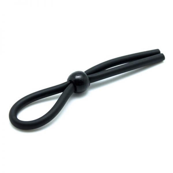 Rimba Latex Play Cordón Ajustable para Pene Color Negro de calidad