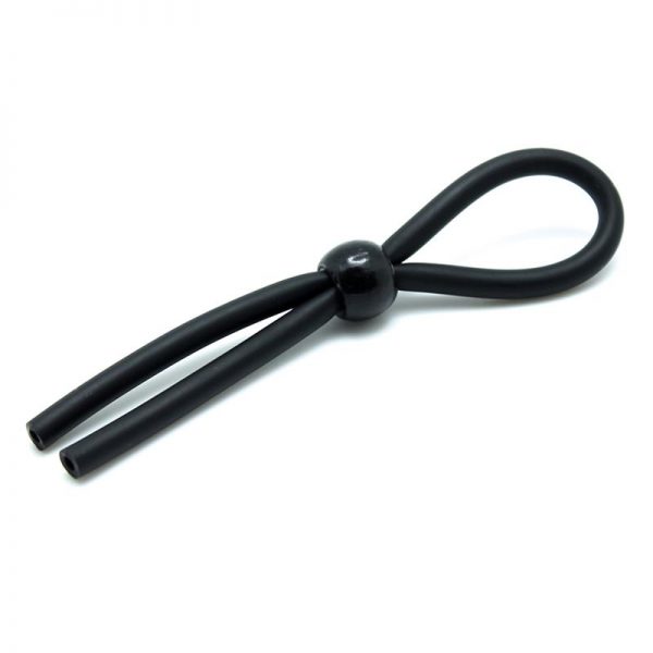 Rimba Latex Play Cordón Ajustable para Pene Color Negro barato