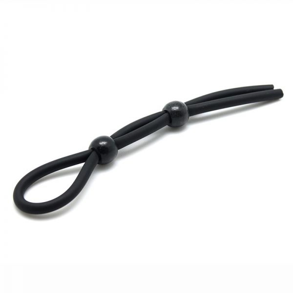 Rimba Latex Play Cordón para Pene y Testículos Color Negro de calidad