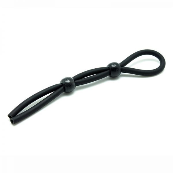 Rimba Latex Play Cordón para Pene y Testículos Color Negro marca LATEX PLAY