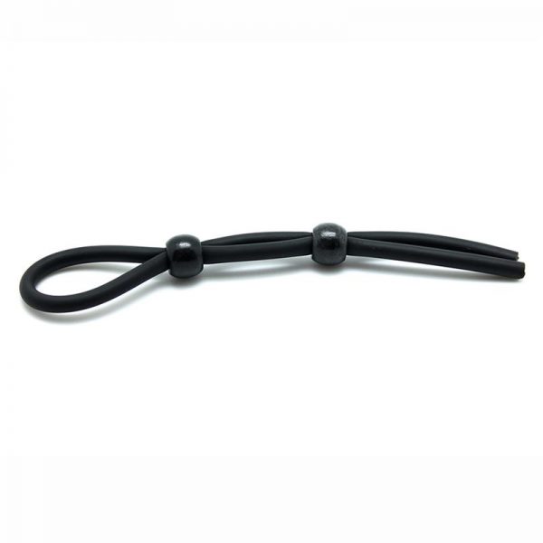 Rimba Latex Play Cordón para Pene y Testículos Color Negro fabricante LATEX PLAY