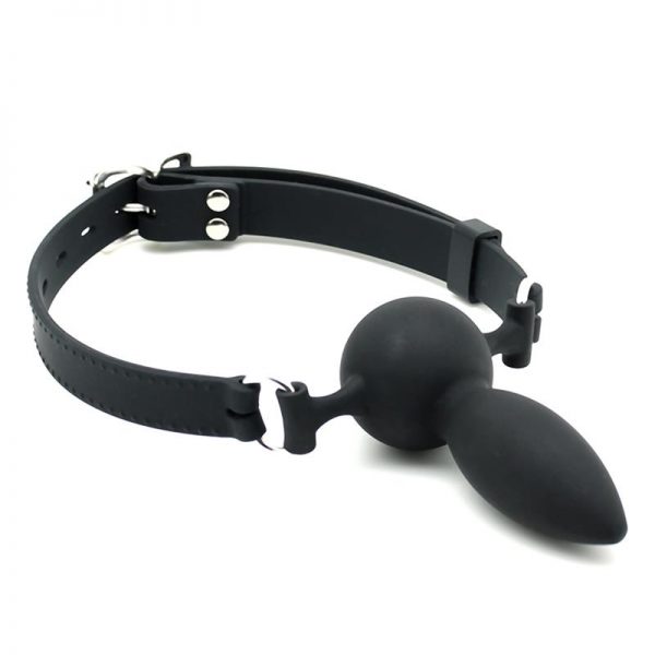 Rimba Latex Play Mordaza Con Dildo de calidad