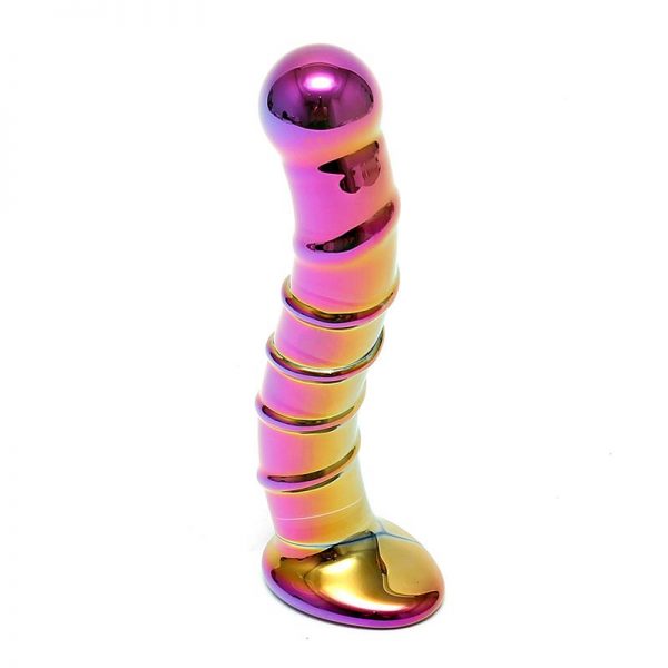 Rimba Sensual Glass Dildo Nikita Multicolor en www.tiendaeroticaweb.es