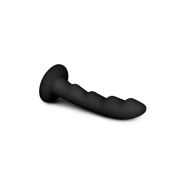 Ripples Dildo Silicona para Arnes Negro de precio barato