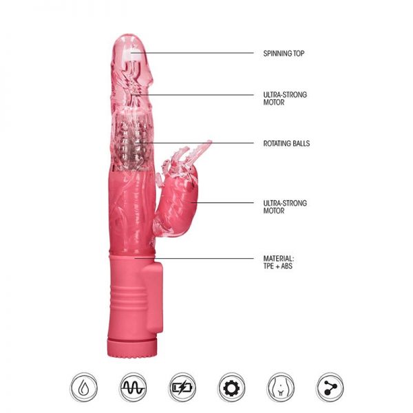 Rotador Beetle 22 cm Punto G Rosa de calidad