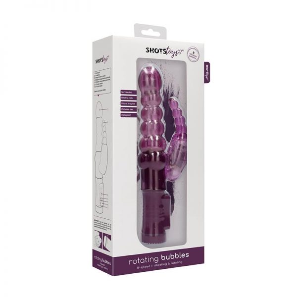 Rotador Bubbles 22 cm Purpura fabricante SHOTS TOYS