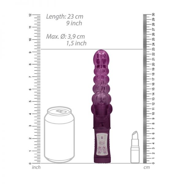 Rotador Bubbles 22 cm Purpura marca SHOTS TOYS