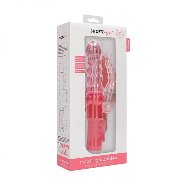 Rotador Bubbles 22 cm Rosa marca SHOTS TOYS