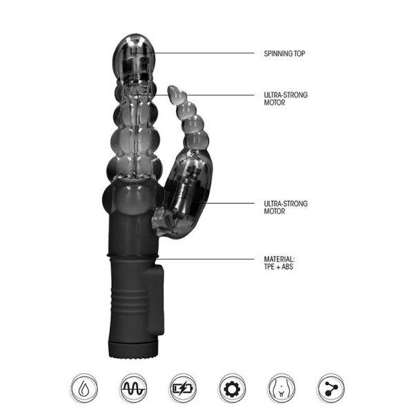 Rotador Bubbles 23 cm Negro de calidad