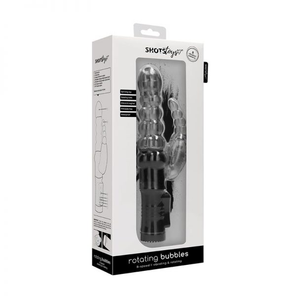 Rotador Bubbles 23 cm Negro marca SHOTS TOYS