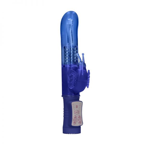 Rotador Butterfly 22 cm Punto G Azul de la marca SHOTS TOYS