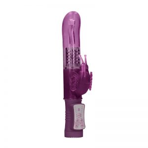 Rotador Butterfly 22 cm Punto G Purpura de la marca SHOTS TOYS