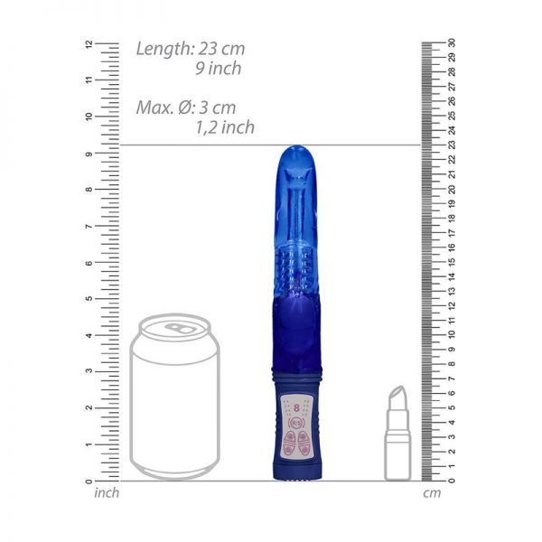 Rotador Dolphin 23 cm Punto G Azul marca SHOTS TOYS