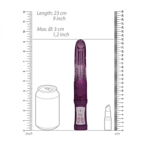 Rotador Dolphin 23 cm Punto G Purpura marca SHOTS TOYS