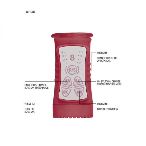 Rotador Dolphin 23 cm Punto G Rojo barato