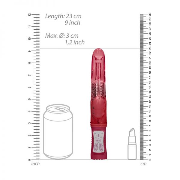 Rotador Dolphin 23 cm Punto G Rojo en www.tiendaeroticaweb.es