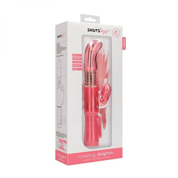 Rotador Dolphin 23 cm Punto G Rosa en www.tiendaeroticaweb.es